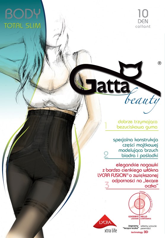 Punčochové kalhoty Gatta Body Totalslim Fusion 10 den - Punčochy a Podvazky punčochové kalhoty