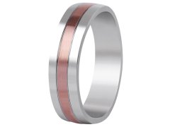 Beneto Bicolor prsten z oceli SPP10 55 mm