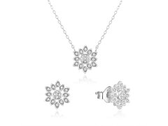 Beneto Hravá souprava šperků ze stříbra AGSET239L (náhrdelník, náušnice)