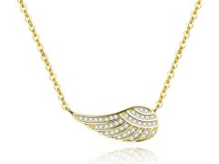 Beneto Pozlacený náhrdelník s křídlem AGS298/47-GOLD
