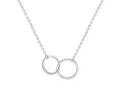 Beneto Stříbrný náhrdelník s kruhy AGS1132/47