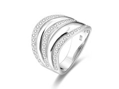 Beneto Stříbrný prsten se zirkony AGG329 50 mm