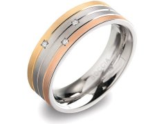 Boccia Titanium Titanový prsten s brilianty 0135-02 61 mm