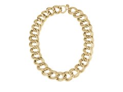 BREIL Výrazný pozlacený náhrdelník Hyper TJ3043