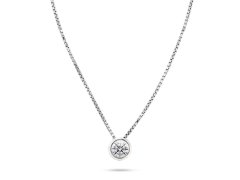Brilio Silver Nadčasový stříbrný náhrdelník se zirkonem NCL75W
