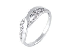 Brilio Silver Okouzlující stříbrný prsten se zirkony 426 001 00504 04 57 mm