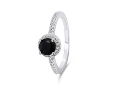 Brilio Silver Okouzlující stříbrný prsten se zirkony RI054WBC 50 mm