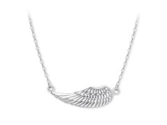 Brilio Silver Stříbrný náhrdelník s křídlem naležato 476 001 00116 04