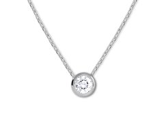 Brilio Silver Stříbrný náhrdelník s kubickým zirkonem 476 001 00119 04