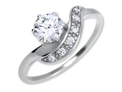 Brilio Silver Stříbrný zásnubní prsten 426 001 00534 04 53 mm