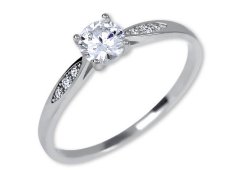 Brilio Silver Stříbrný zásnubní prsten 426 001 00537 04 52 mm