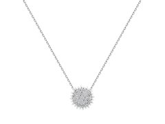 Brilio Silver Třpytivý stříbrný náhrdelník se zirkony NCL24W