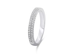 Brilio Silver Třpytivý stříbrný prsten s čirými zirkony RI059W 58 mm