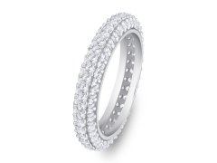 Brilio Silver Třpytivý stříbrný prsten s čirými zirkony RI093W 52 mm