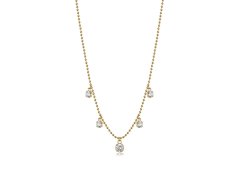 Brosway Blyštivý pozlacený náhrdelník se zirkony Desideri BEIN015