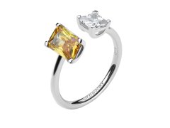 Brosway Elegantní otevřený prsten Fancy Energy Yellow FEY13 56 mm