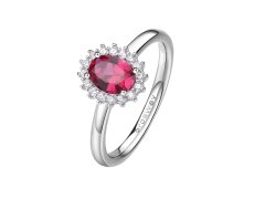 Brosway Elegantní stříbrný prsten Fancy Passion Ruby FPR75 54 mm