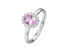 Brosway Elegantní stříbrný prsten Fancy Vibrant Pink FVP73 52 mm