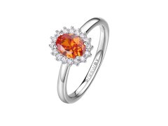 Brosway Elegantní stříbrný prsten Fancy Vitamin Orange FVO19 50 mm