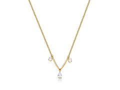 Brosway Krásný pozlacený náhrdelník se zirkony Affinity BFF179