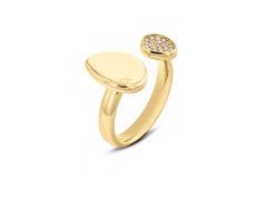 Calvin Klein Elegantní pozlacený prsten s krystaly Fascinate 35000320 56 mm