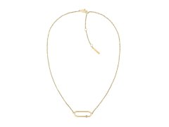 Calvin Klein Jemný pozlacený náhrdelník s krystaly 35000186