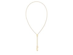 Calvin Klein Moderní pozlacený náhrdelník s posuvným zapínáním Sculptured Drops 35000087