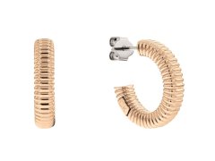Calvin Klein Módní bronzové kruhové náušnice Playful Repetition 35000033