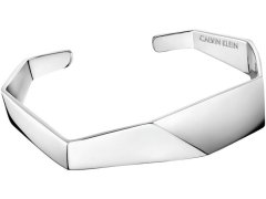 Calvin Klein Otevřený ocelový náramek Origami KJATMF0001 5,4 x 4,3 cm - XS