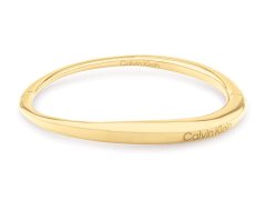 Calvin Klein Pevný dámský náramek z pozlacené oceli Elongated Drops 35000350