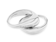 Calvin Klein Stylová souprava ocelových prstenů Elongated Drops 35000447 52 mm
