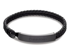 Calvin Klein Stylový kožený náramek pro muže Iconic 35000406