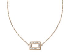 CRYSTalp Elegantní pozlacený náhrdelník s krystaly 30525.ERG