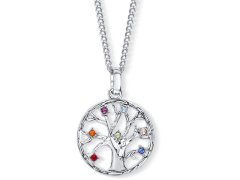 CRYSTalp Slušivý náhrdelník s krystaly Chakra Tree of life 31093.MLT.R