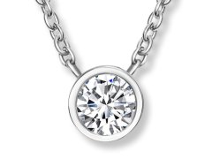 CRYSTalp Minimalistický ocelový náhrdelník s krystalem Soliter 30398.CRY.E