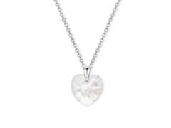 CRYSTalp Romantický náhrdelník se srdcem Lovely Heart 3048.CAB.R
