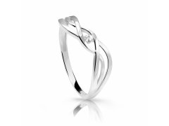 Cutie Diamonds Jemný prsten z bílého zlata s briliantem DZ6712-1843-00-X-2 48 mm