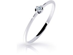 Cutie Diamonds Jemný prsten z bílého zlata s briliantem DZ6729-2931-00-X-2 48 mm