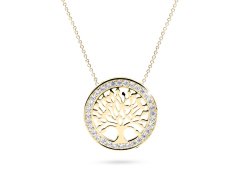 Cutie Jewellery Originální zlatý náhrdelník Strom života Z5021-40-10-X-1