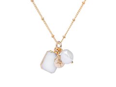 Decadorn Módní pozlacený náhrdelník s pravou perlou