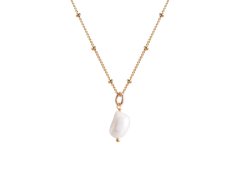 Decadorn Něžný pozlacený náhrdelník s pravou perlou Sea
