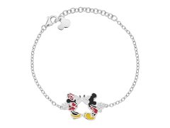 Disney Krásný stříbrný náramek Mickey and Minnie Mouse BS00044SL-55.CS
