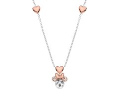 Disney Nádherný stříbrný bicolor náhrdelník Minnie Mouse NS00016TRWL- 157.CS