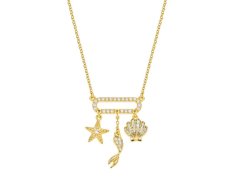 Disney Pozlacený náhrdelník Malá mořská víla NS00053YZWL-157.CS