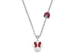 Disney Slušivý ocelový náhrdelník s přívěsky Minnie Mouse N600605RRL-157.CS