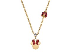 Disney Slušivý pozlacený náhrdelník s přívěsky Minnie Mouse N600605YRRL-157.CS