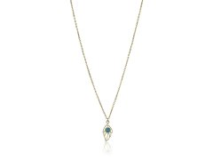 Emily Westwood Něžný pozlacený náhrdelník s tyrkysem Juniper EWN23028G