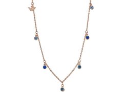 Emporio Armani Půvabný bronzový náhrdelník s krystaly EGS3014221