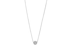 Emporio Armani Třpytivý stříbrný náhrdelník s kubickými zirkony EG3585040