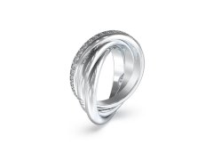 Guess Módní ocelový prsten se zirkony Perfect JUBR04067JWRH 56 mm